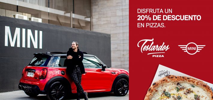 Pide tu pizza con 20% de descuento exclusivo para la Familia MINI.